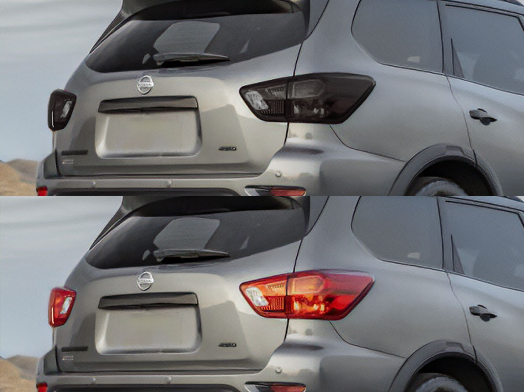 Nissan Pathfinder 2013-2020 Before and After Smoked Taillights