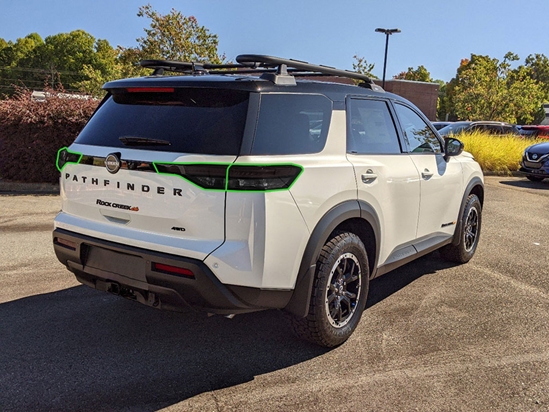 Nissan Pathfinder 2022-2024 Tail Light Tint Installation Points