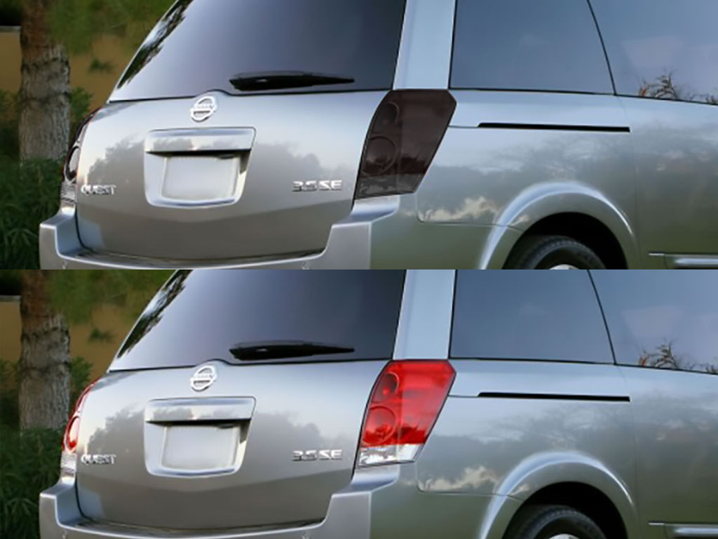 Nissan Quest 2004-2009 Before and After Smoked Taillights