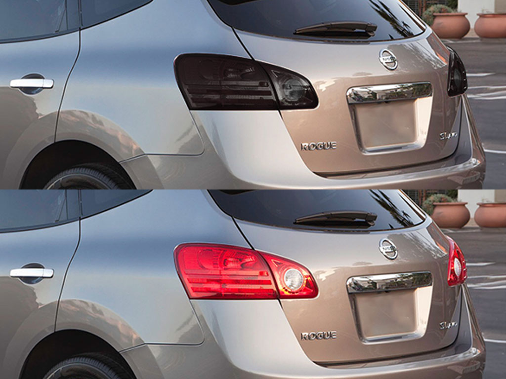 Nissan Rogue 2008-2013 Before and After Smoked Taillights