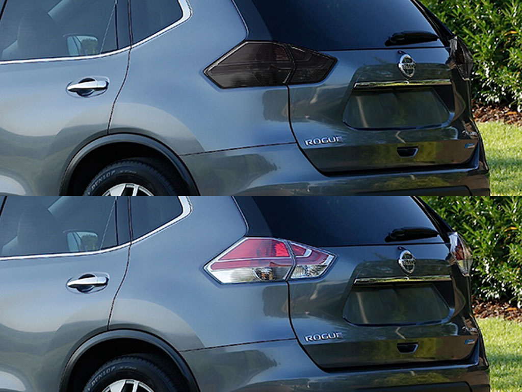 Nissan Rogue 2014-2016 Before and After Smoked Taillights