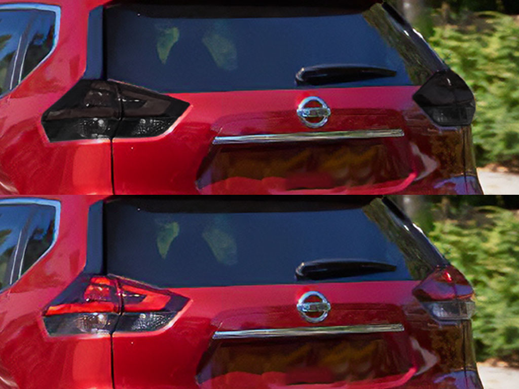 Nissan Rogue 2017-2020 Before and After Smoked Taillights