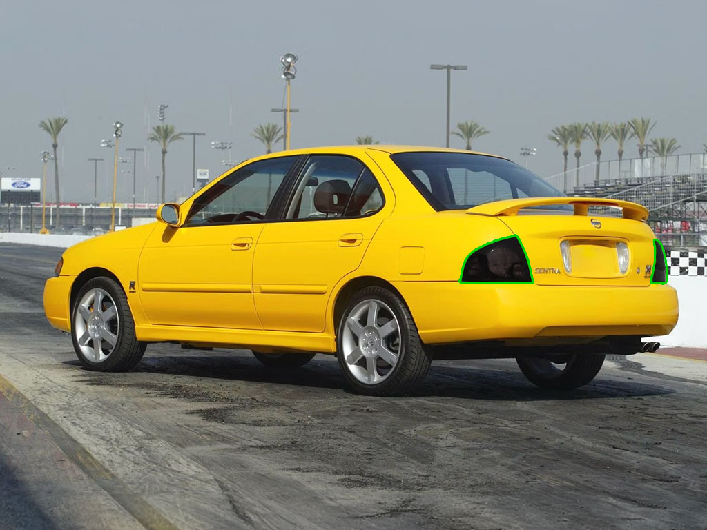 Nissan Sentra 2000-2006 Tail Light Tint Installation Points