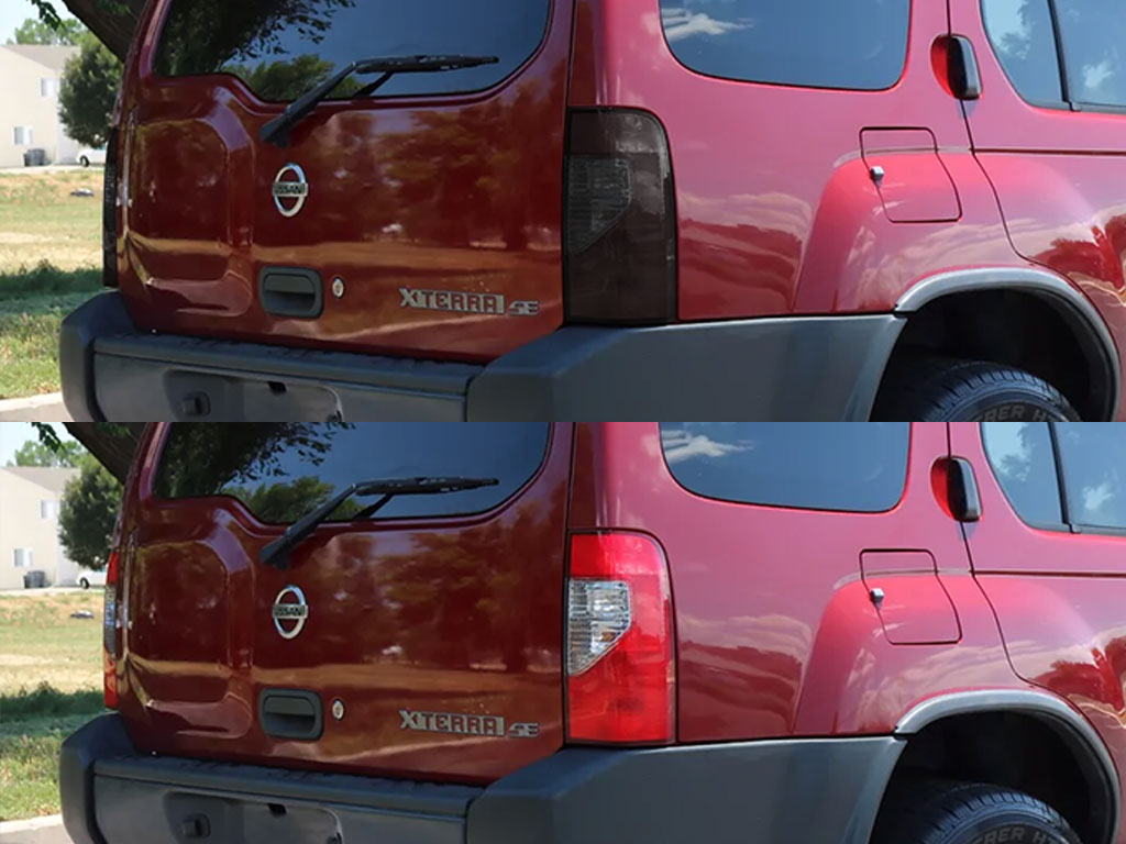 Nissan Xterra 2002-2004 Before and After Smoked Taillights