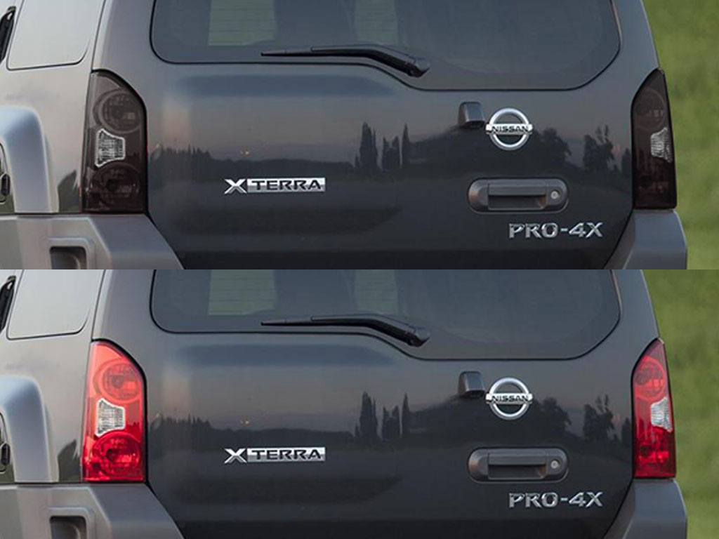 Nissan Xterra 2005-2015 Before and After Smoked Taillights