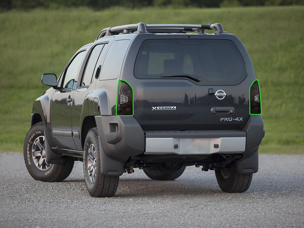 Nissan Xterra 2005-2015 Tail Light Tint Installation Points