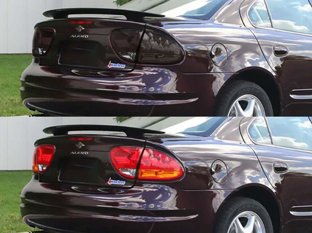 Oldsmobile Alero 1999-2004 Before and After Smoked Taillights