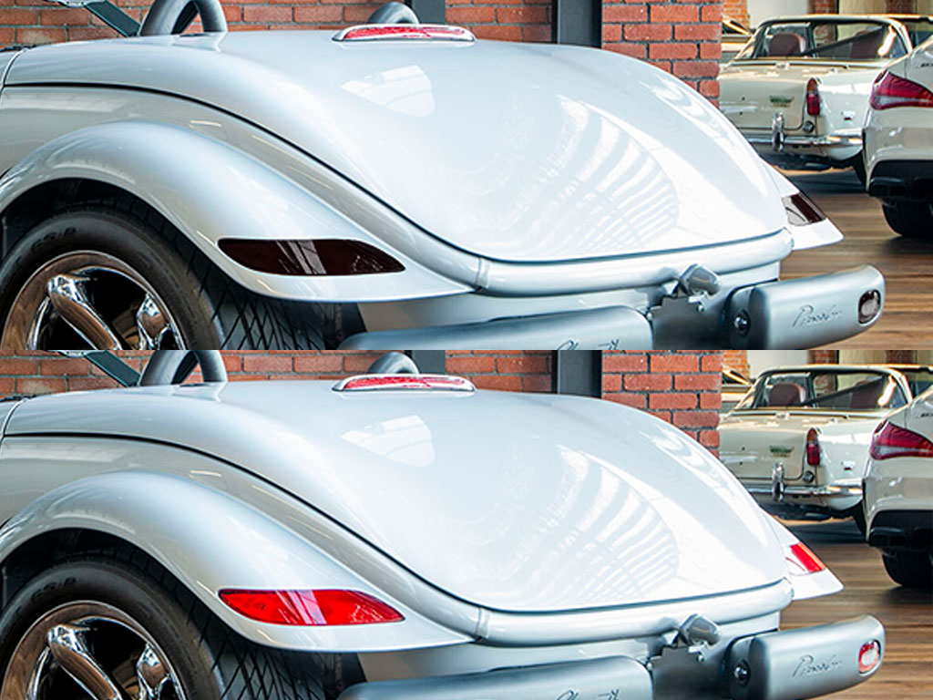 Plymouth Prowler 1999-2001 Before and After Smoked Taillights