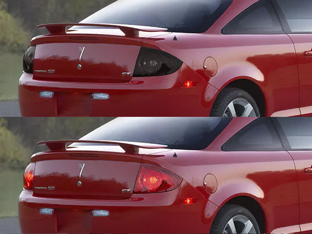 Pontiac G5 2007-2009 Before and After Smoked Taillights