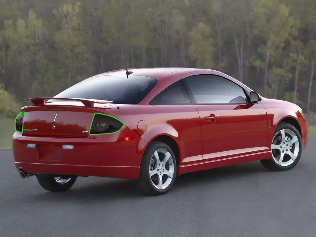 Pontiac G5 2007-2009 Tail Light Tint Installation Points