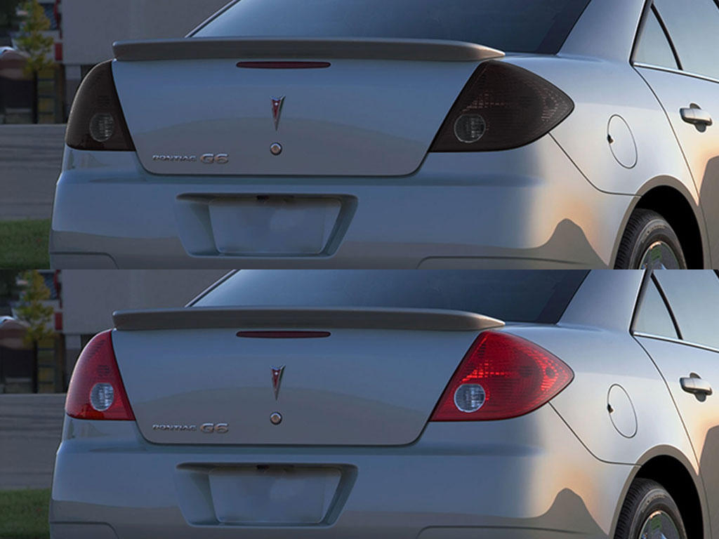 Pontiac G6 Sedan 2005-2010 Before and After Smoked Taillights