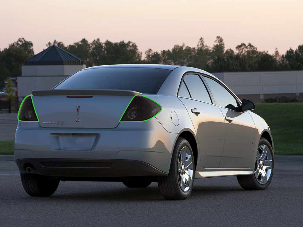 Pontiac G6 Sedan 2005-2010 Tail Light Tint Installation Points