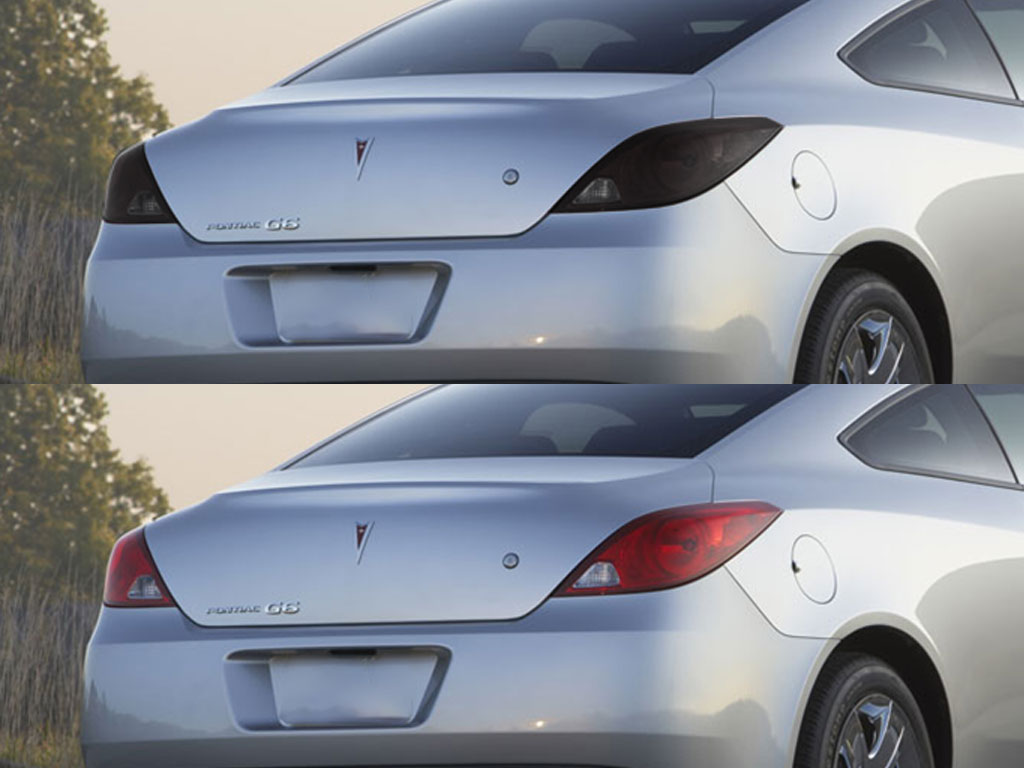 Pontiac G6 Coupe 2006-2009 Before and After Smoked Taillights