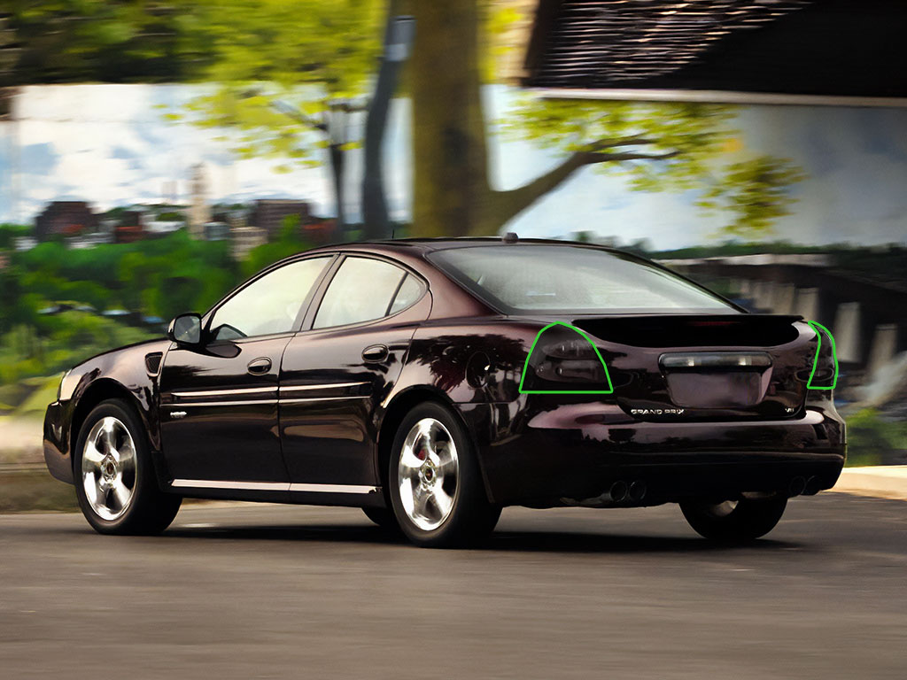 Pontiac Grand Prix 2004-2008 Tail Light Tint Installation Points