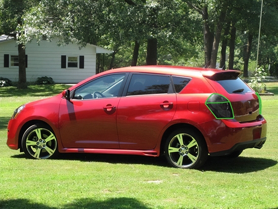 Pontiac Vibe 2009-2010 Tail Light Tint Installation Points