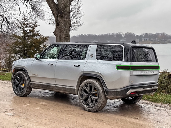 Rivian R1S 2022-2025 Tail Light Tint Installation Points