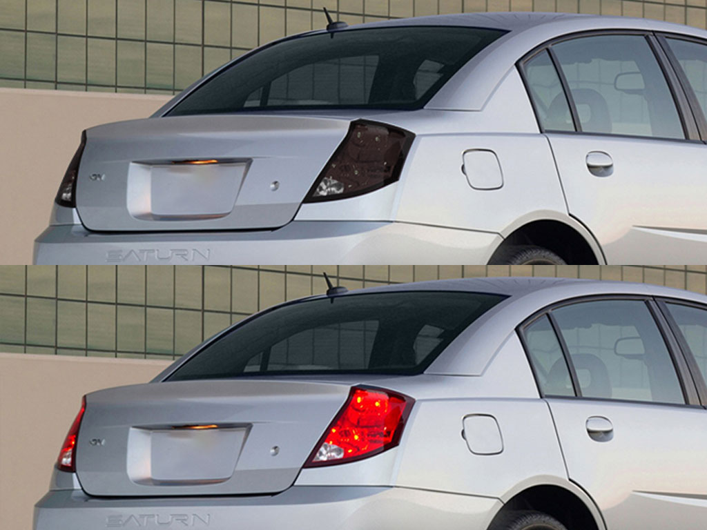 Saturn Ion Sedan 2003-2007 Before and After Smoked Taillights