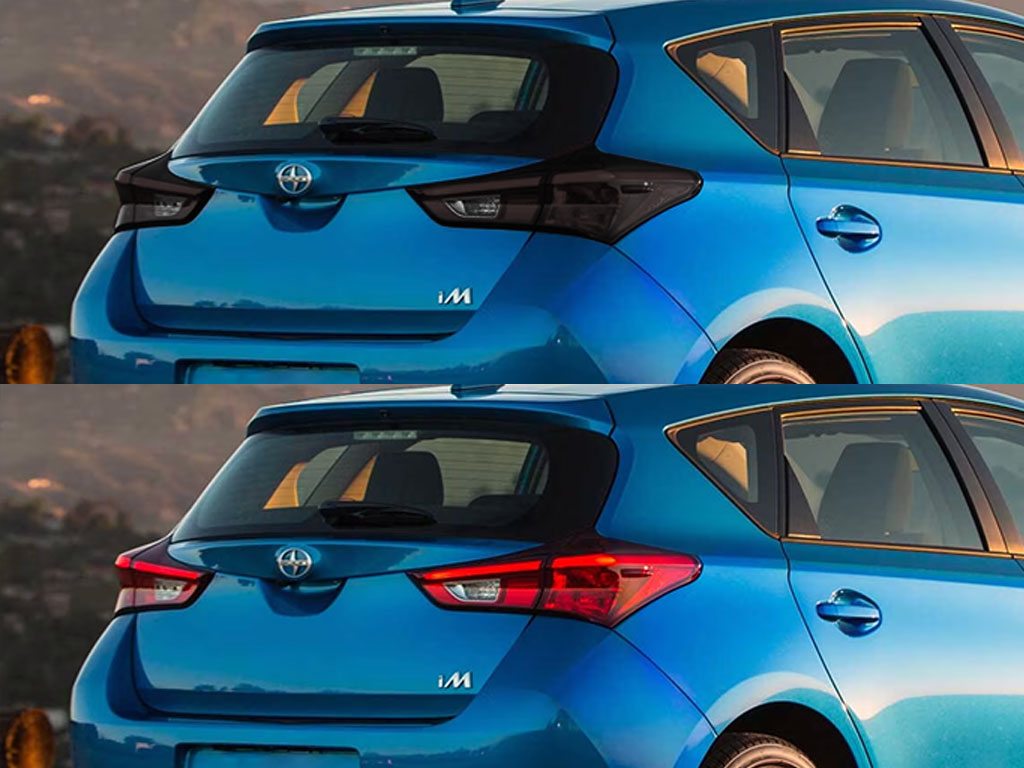 Scion iM 2016-2016 Before and After Smoked Taillights