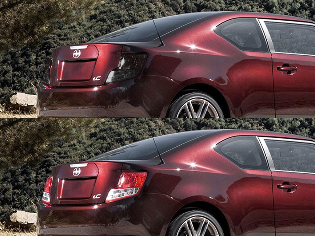 Scion tC 2005-2010 Before and After Smoked Taillights