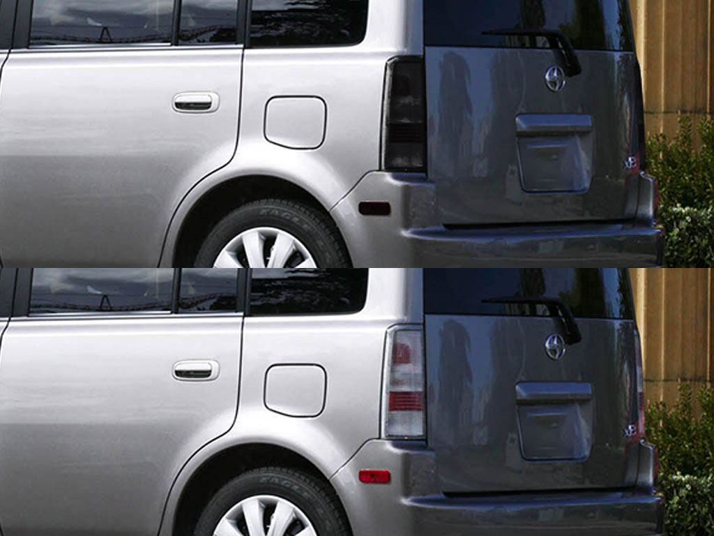 Scion xB 2004-2006 Before and After Smoked Taillights