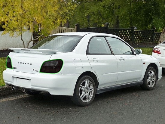 Subaru Impreza 1995-2001 Tail Light Tint Installation Points