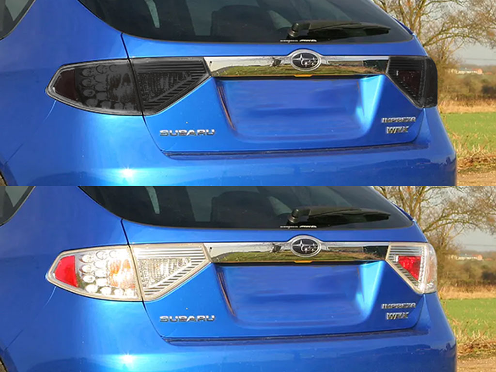 Subaru Impreza Hatchback 2008-2011 Before and After Smoked Taillights