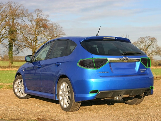 Subaru Impreza Hatchback 2008-2011 Tail Light Tint Installation Points