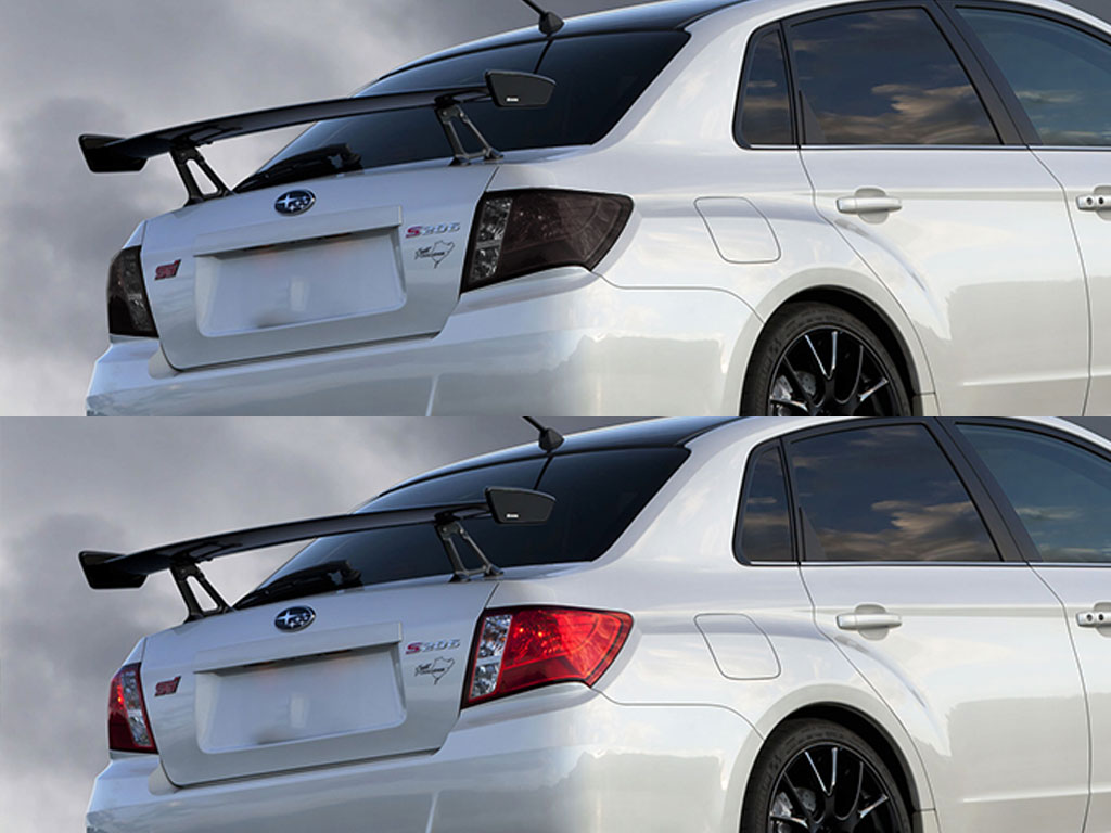 Subaru Impreza Sedan 2008-2011 Before and After Smoked Taillights