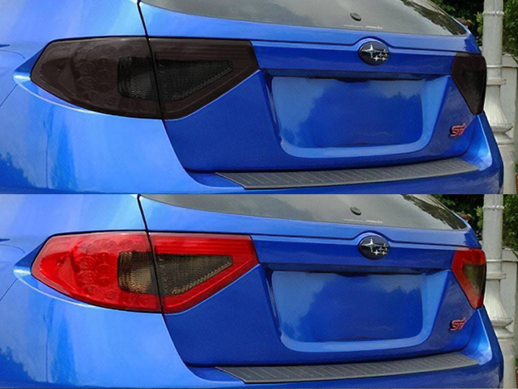 Subaru Impreza Hatchback 2012-2016 Before and After Smoked Taillights