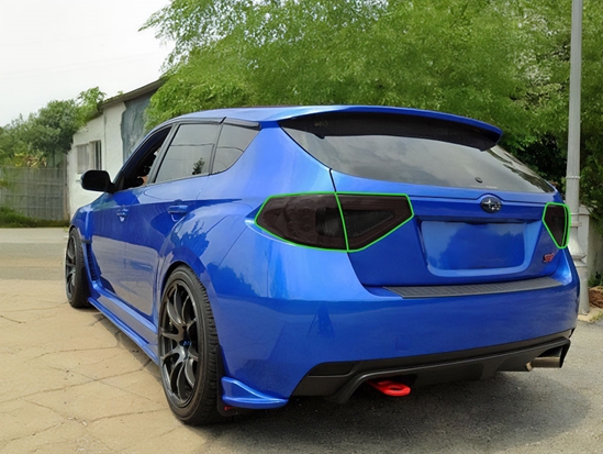 Subaru Impreza Hatchback 2012-2016 Tail Light Tint Installation Points