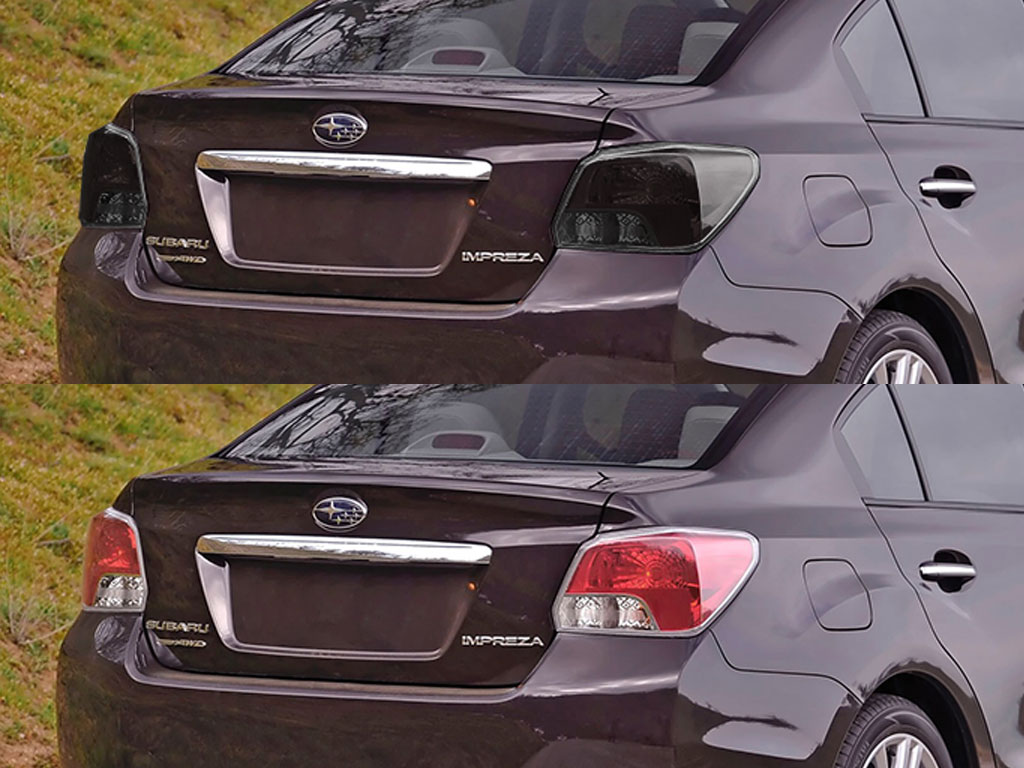 Subaru Impreza 2012-2016 Before and After Smoked Taillights