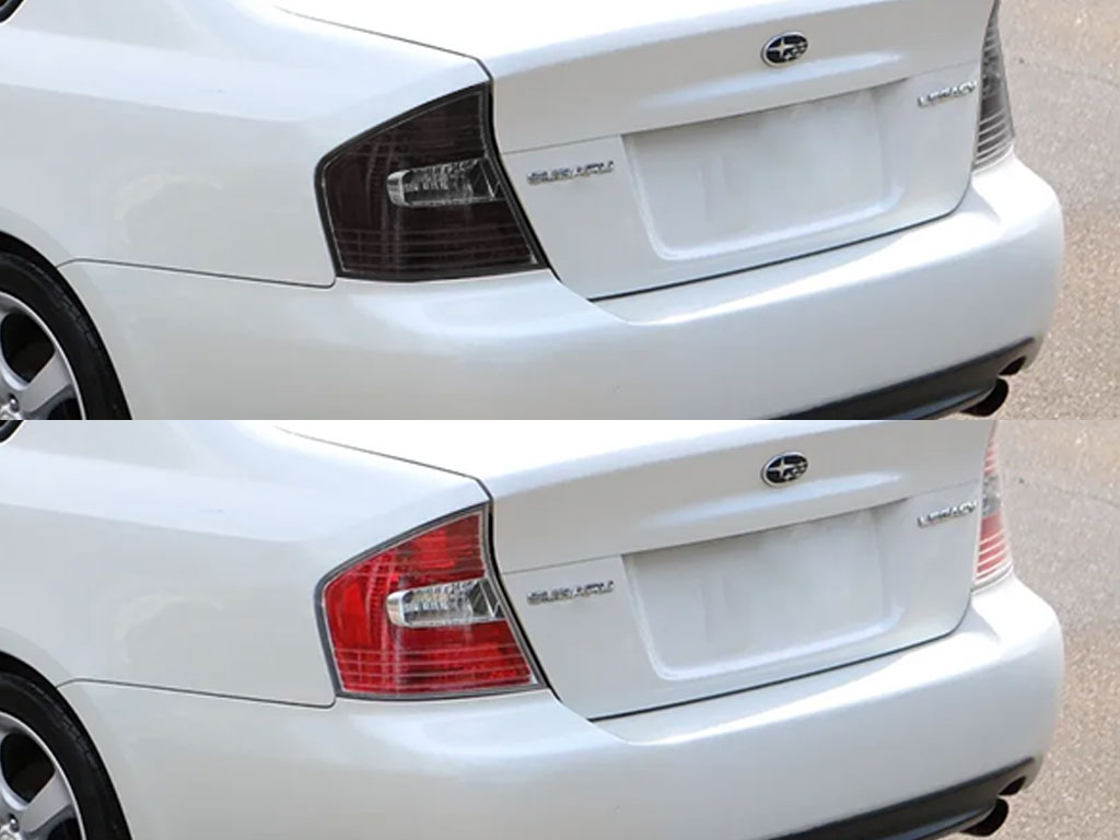 Subaru Legacy 2005-2007 Before and After Smoked Taillights