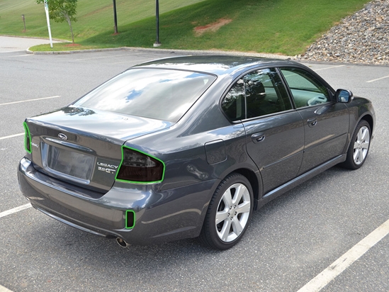 Subaru Legacy 2008-2009 Tail Light Tint Installation Points