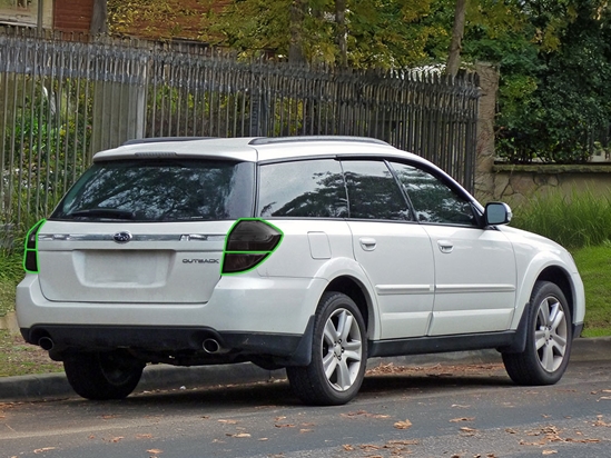 Subaru Outback 2005-2007 Tail Light Tint Installation Points