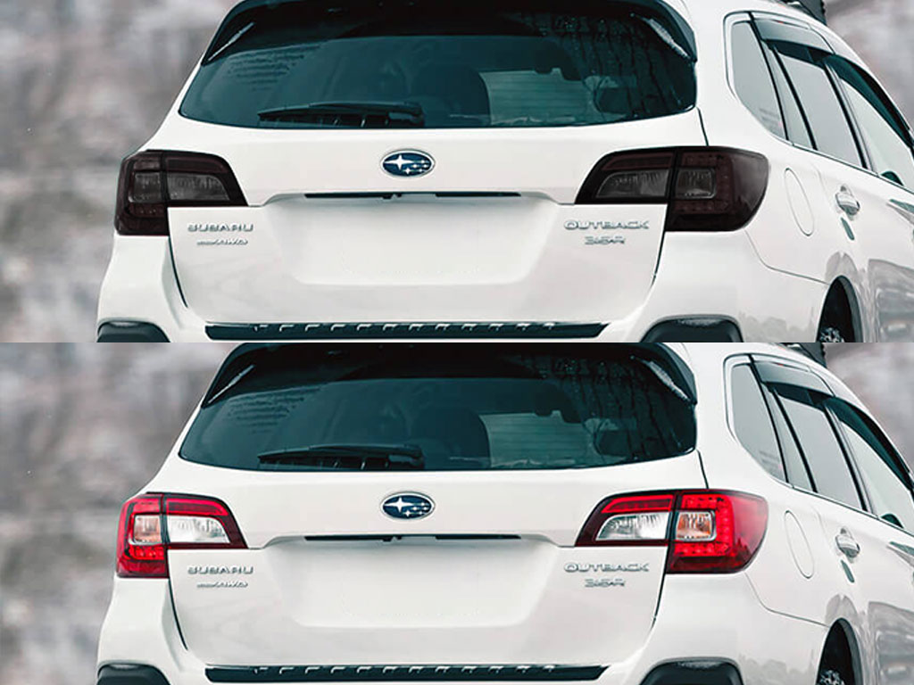 Subaru Outback 2015-2019 Before and After Smoked Taillights