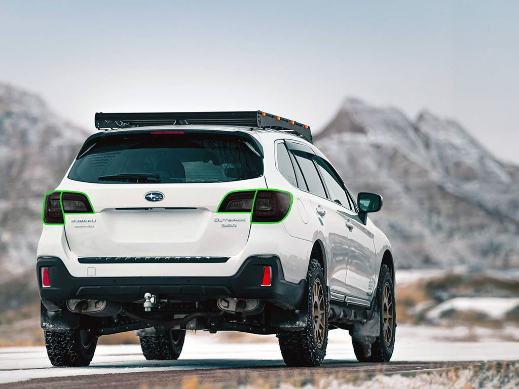 Subaru Outback 2015-2019 Tail Light Tint Installation Points