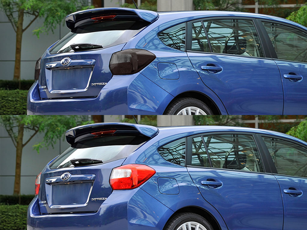 Subaru WRX Hatchback 2012-2014 Before and After Smoked Taillights