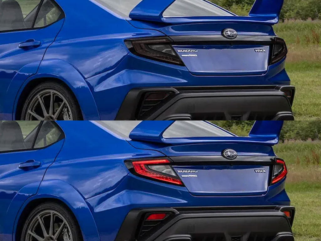 Subaru WRX 2022-2024 Before and After Smoked Taillights