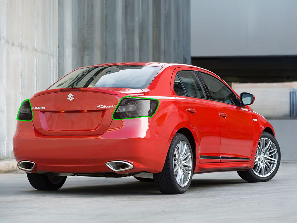 Suzuki Kizashi 2010-2013 Tail Light Tint Installation Points