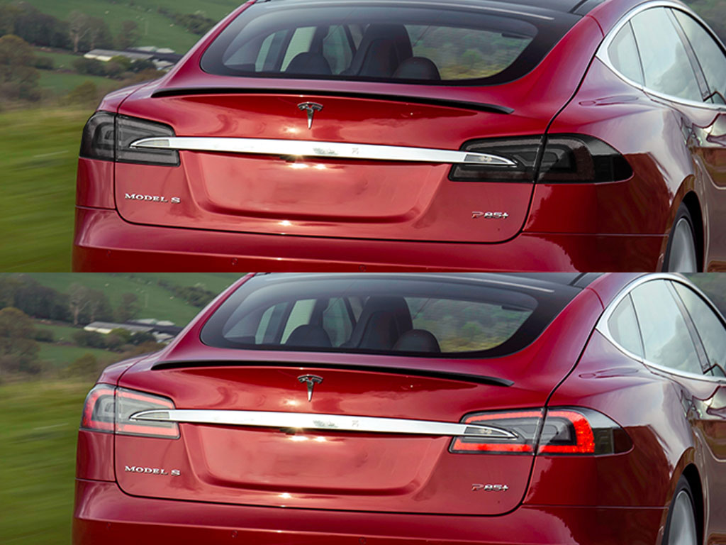 Tesla Model S 2012-2020 Before and After Smoked Taillights