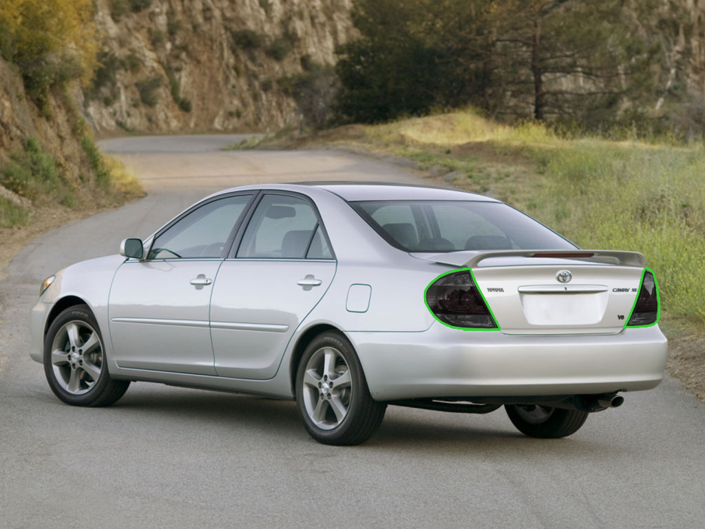 Toyota Camry 1997-2001 Tail Light Tint Installation Points