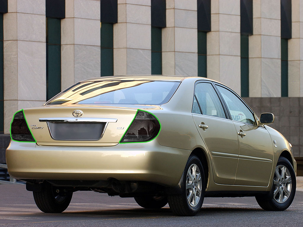 Toyota Camry 2002-2004 Tail Light Tint Installation Points