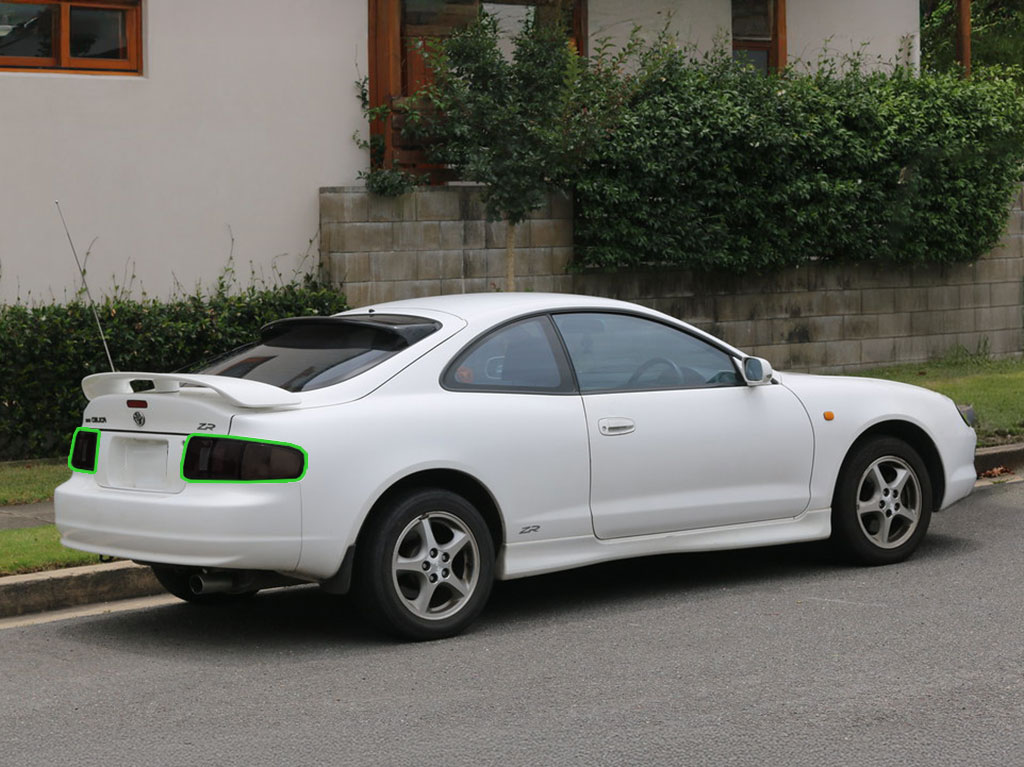 Toyota Celica 1994-1998 Tail Light Tint Installation Points