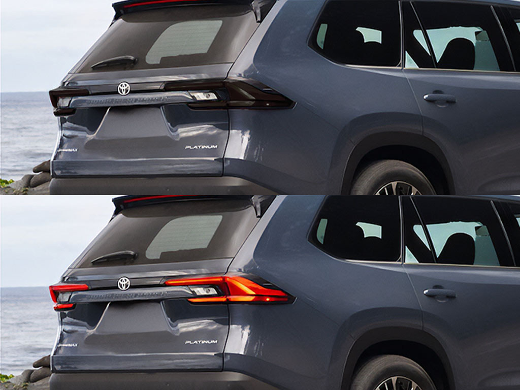 Toyota Grand Highlander 2024-2025 Before and After Smoked Taillights