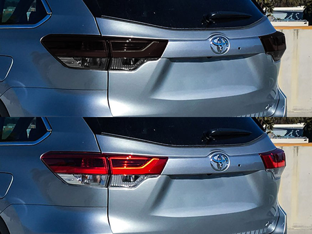 Toyota Highlander 2017-2019 Before and After Smoked Taillights