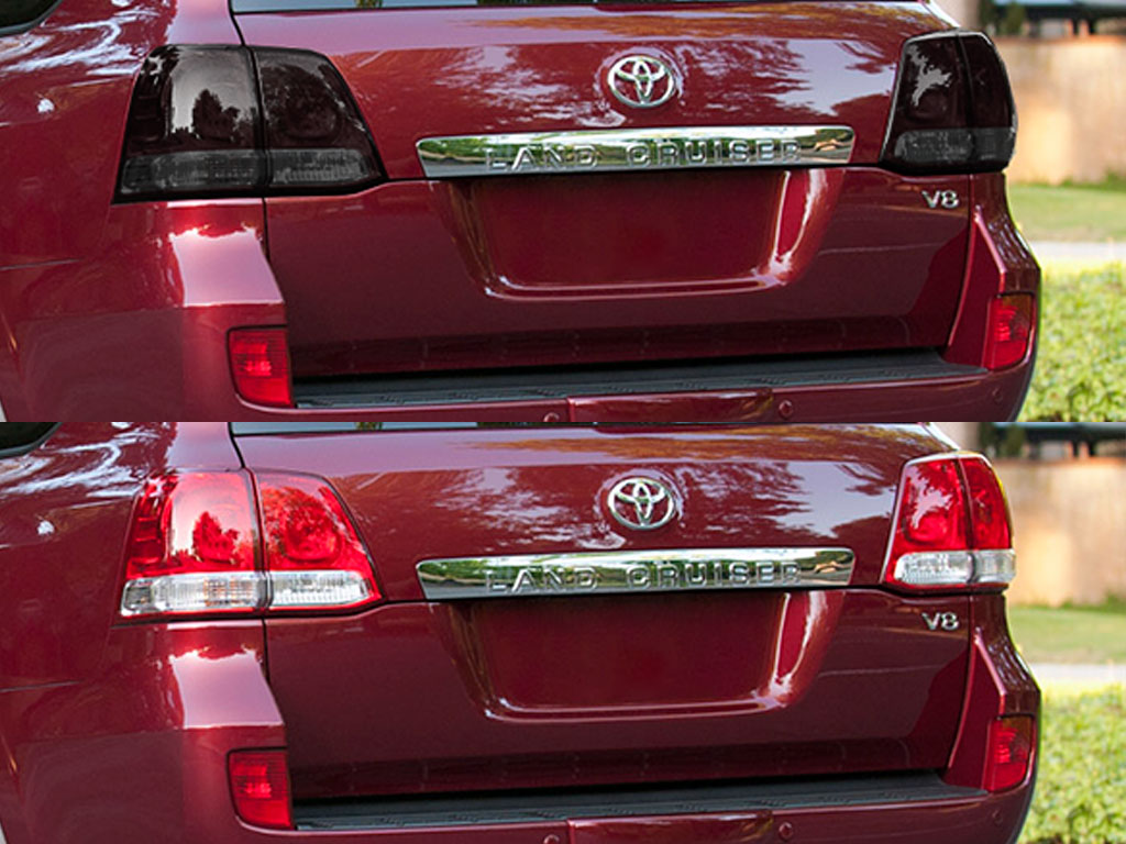 Toyota Land Cruiser 2008-2011 Before and After Smoked Taillights