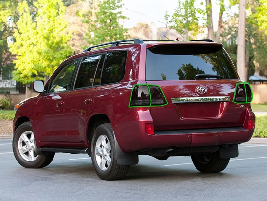 Toyota Land Cruiser 2008-2011 Tail Light Tint Installation Points