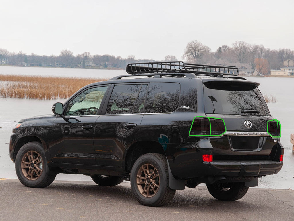 Toyota Land Cruiser 2016-2021 Tail Light Tint Installation Points