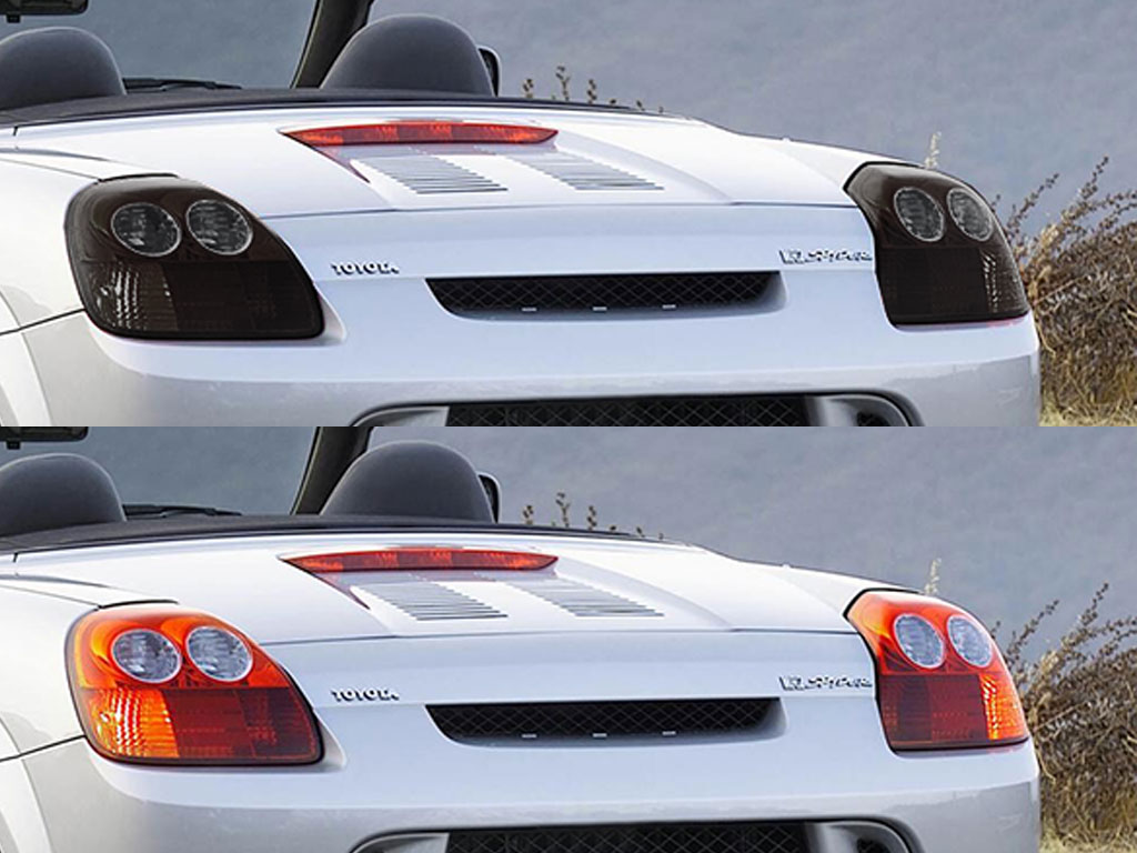 Toyota MR2 2000-2005 Before and After Smoked Taillights