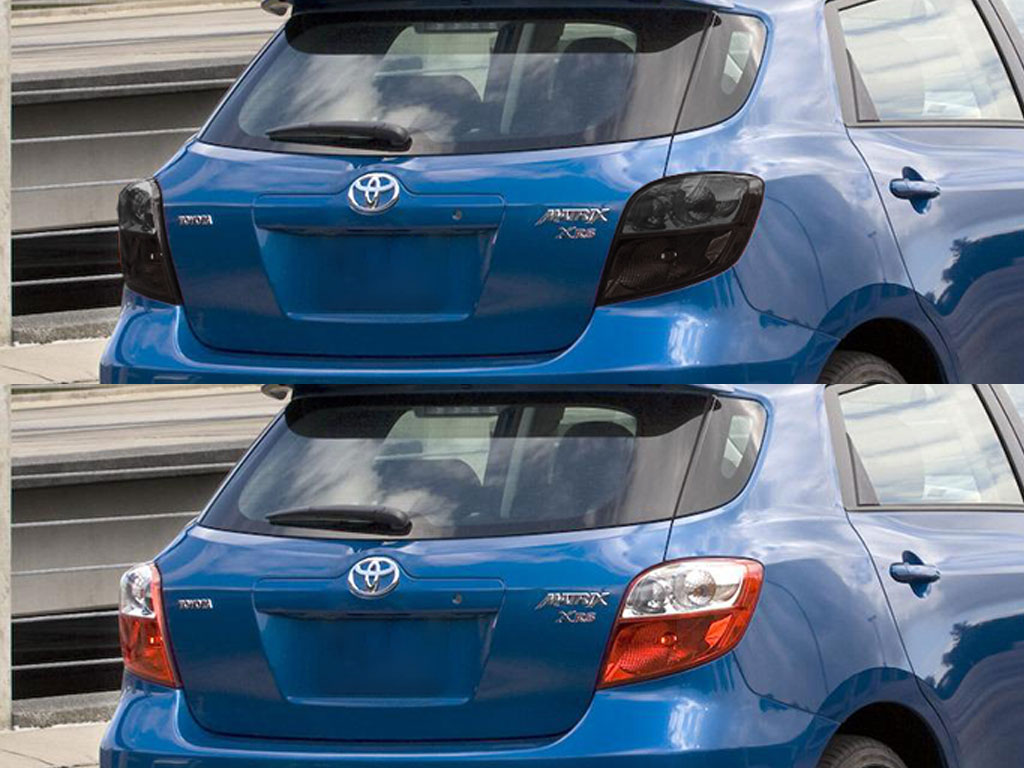 Toyota Matrix 2005-2008 Before and After Smoked Taillights